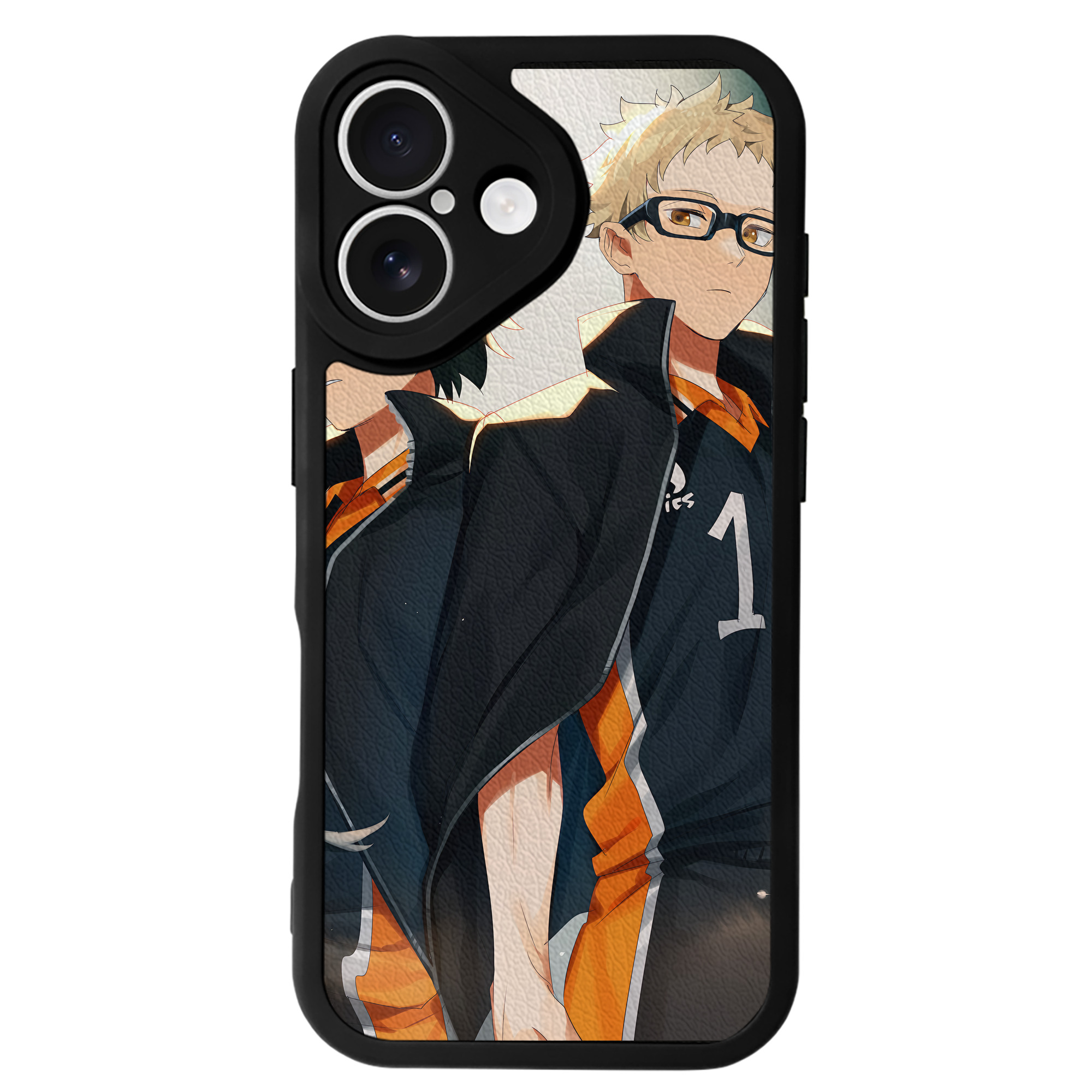 （画像用） ハイキュー!! Haikyu!! 【iPhone 16シリーズ対応】シリコンスマホケース（レザー調） 材質：シリコン